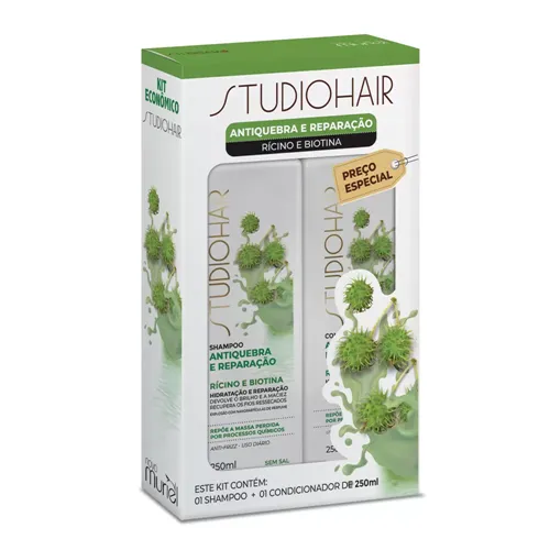 Kit Studio Hair Shampoo + Condicionador Antiquebra