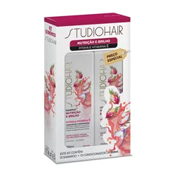 Kit Studio Hair Shampoo + Condicionador Nutrição e Pitaya
