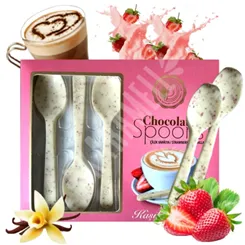 BOLCI CHOC. SPOONS STRAWBERRY VANILLA 54G