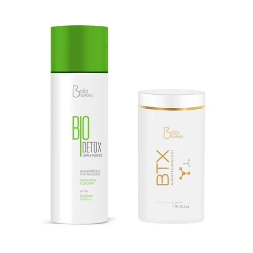 Shampoo Anti-Residuos 1L + Botox BTX Máscara 1Kg Bella