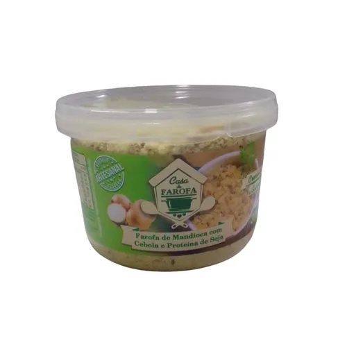 Farofa de Mandioca e Proteína de Soja C/ Cebola 300g - Casa da Farofa
