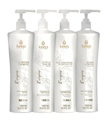 KIT K-REPAIR PASSOS 1/2/3/4 - KEEP COSMÉTICOS