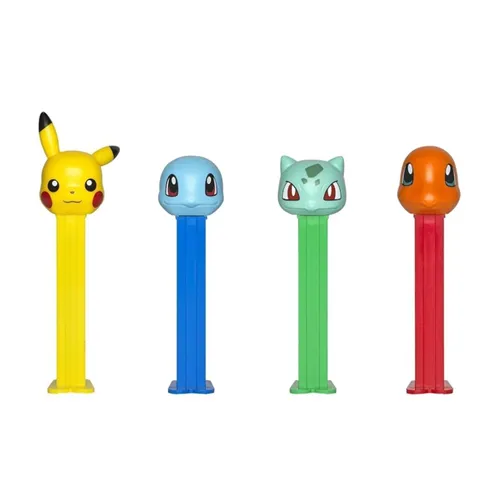 Pastilha PEZ Blister 1 +3 Pokemon Unidade