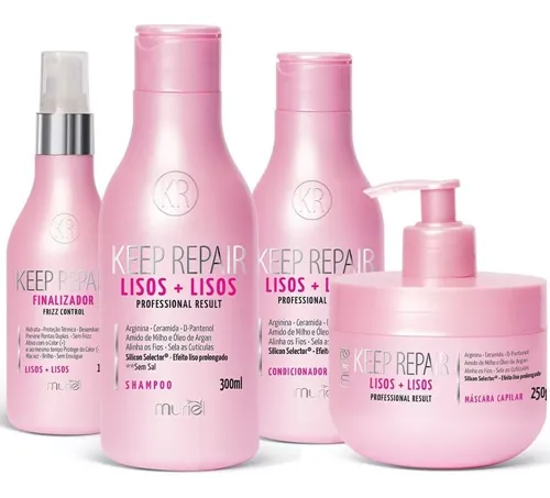 Kit Keep Repair Lisos + Lisos Completo