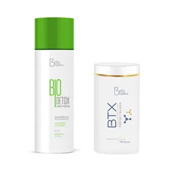 Shampoo Anti-Residuos 1L + Botox Matizador Máscara 1Kg Bella