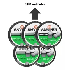 Kit 5 Cx Chumbinho Snyper Diabolo 4,5mm C/ 1250 Unidades