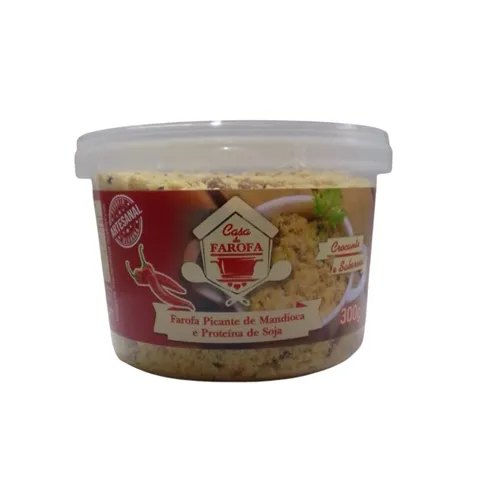 Farofa de Mandioca e Proteína de Soja C/ Pimenta 300g - Casa da Farofa