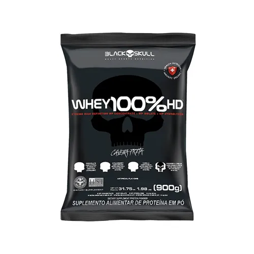 Refil Whey 100% HD Cookies & Cream 900g - Blackskull