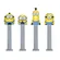 Pastilha PEZ Blister 1 +3 Minions Unidade