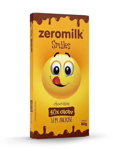 ZEROMILK SMILES 40% SEM LACTOSE 80G