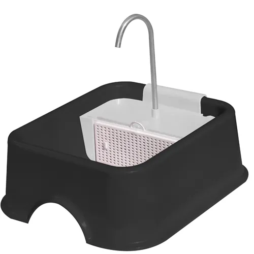 Fonte Quadrada Furacão Pet Bivolt - Black