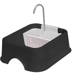 Fonte Quadrada Furacão Pet Bivolt - Black