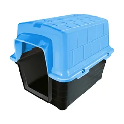 Casinha Plástica Furacão Pet Iglu Nº 1,0 (Raças Pequenas) - Azul