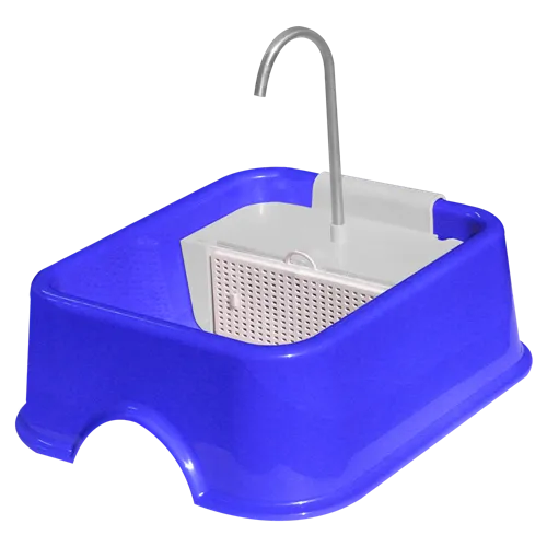 Fonte Quadrada Furacão Pet Bivolt - Azul