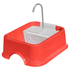 Fonte Quadrada Furacão Pet Bivolt - Vermelha