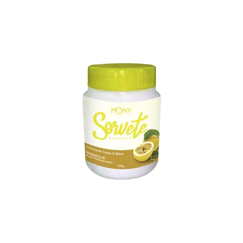 Sorvete Hidratante Corpo & Mãos Maracujá Mony 100g