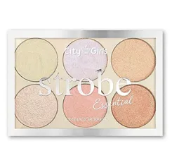 Paleta de Iluminador Strobe Essential 6 Cores City Girls