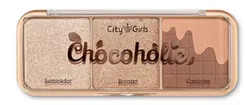 Paleta de Iluminador Bronze Contorno Chocohólic City Girls