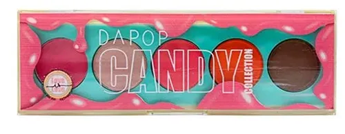 Paleta de Maquiagem Quinteto De Sombras Dapop Candy Vermelho
