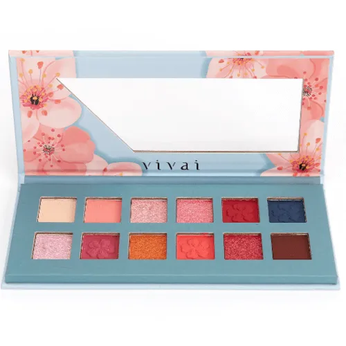 Estojo De Sombras Matte E Metalicas Blossom Vivai 4049