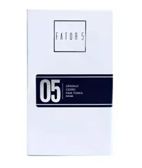 Perfume Masculino Fator 5 Nº 05 60ml - Sândalo, Cedro, Fava Tonka