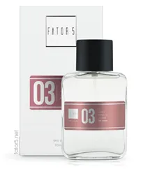 Perfume Feminino Fator 5 Nº 03 60ml - Peônia, Lichia, Âmbar