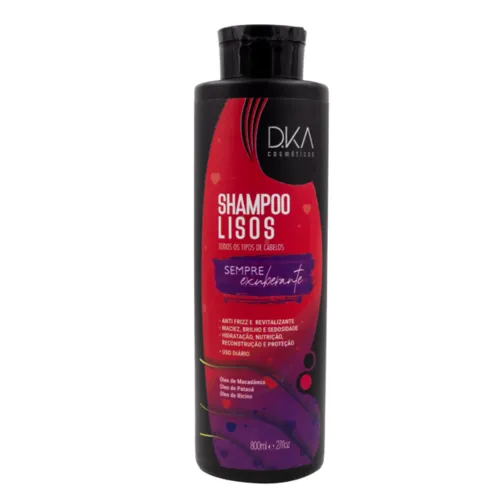 Shampoo Lisos sempre exuberante DKA Cosméticos 800ml