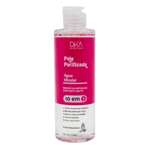 Água Micelar Pele Purificada 10 em 1 DKA Cosméticos 200ml