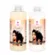 Kit Shampoo E Condicionador Mandioca Brilho Reestruturador DKA Cosméticos 500ml