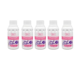 Kit 6 Aguas Oxigenadas Colore e Descolore Iluminada 40 Volumes DKA Cosméticos 90ml