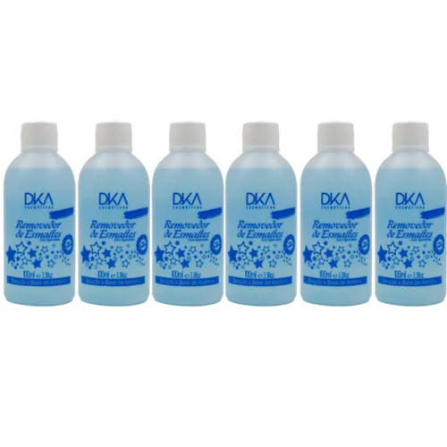 Kit Removedor de Esmalte com Queratina 6 Unidades de 100ml DKA Cosméticos