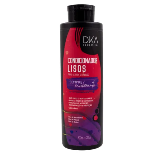 Condicionador Lisos sempre exuberante DKA Cosméticos 800ml